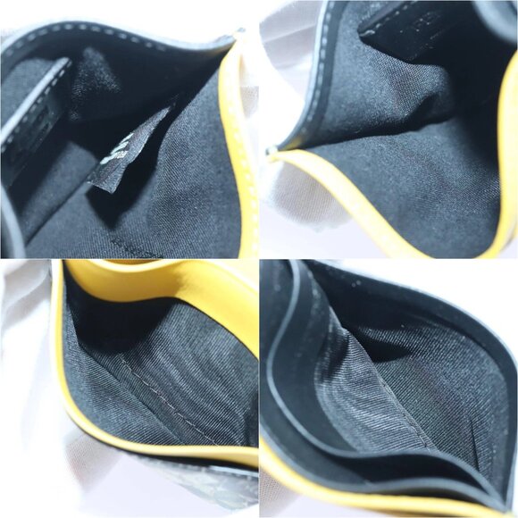 FENDI Card Case Leather Yellow Auth ac3270V - Picture 13 of 14